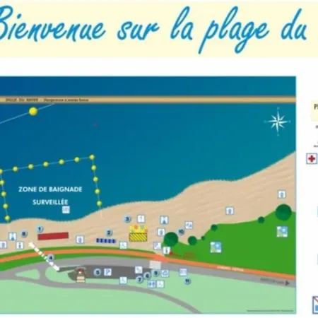 아파트 Appart 2 Parking Sur Place Gratuit 옹플뢰르